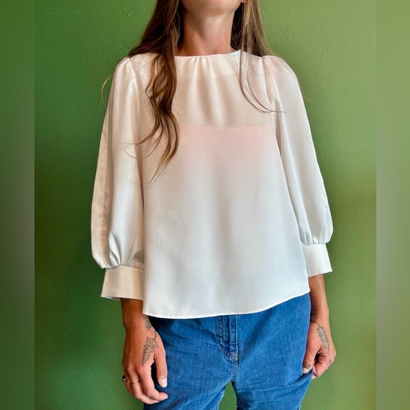Pomander Place by Tuckernuck White Farah Blouse Size XS Women’s - Picture 1 of 11